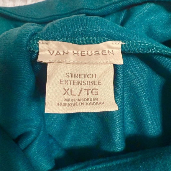 NWT Van Heusen Women's Cowl Neck Long Sleeves Sweater Color Green Size XL - Picture 5 of 8